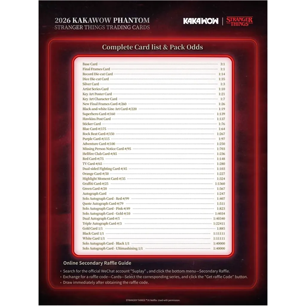 🟢LIVESTREAM - Kakawow - Phantom Stranger Things Trading Cards Hobby Box 2026