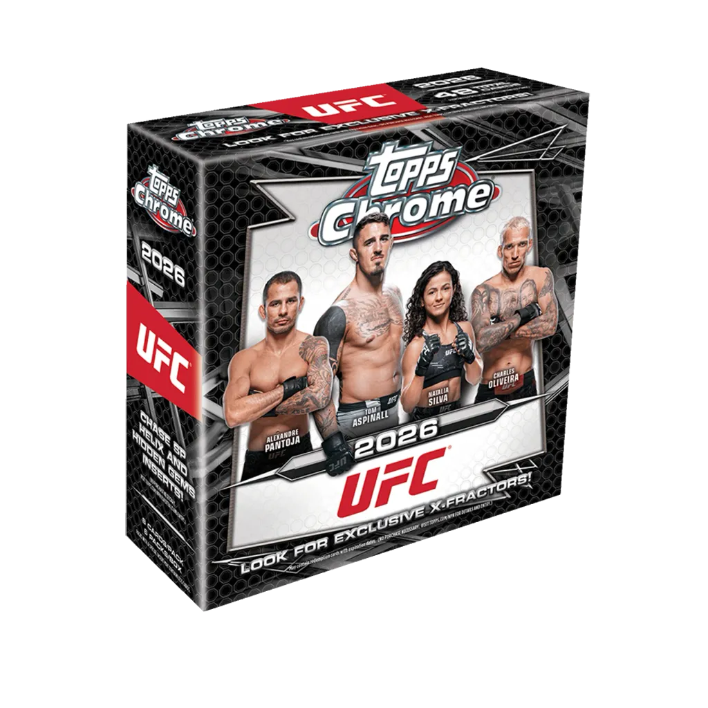 Topps Chrome UFC 2026 Mega Box englisch mit exklusiven X-Fractor Parallels