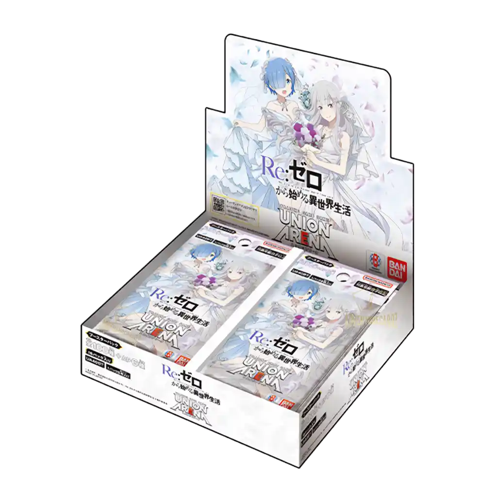 Union Arena UA40BT – Re:ZERO – Starting Life in Another World Display (Japanisch): 16 Boosterpacks, Foil-Autographen & Limited Action Point-Karten
