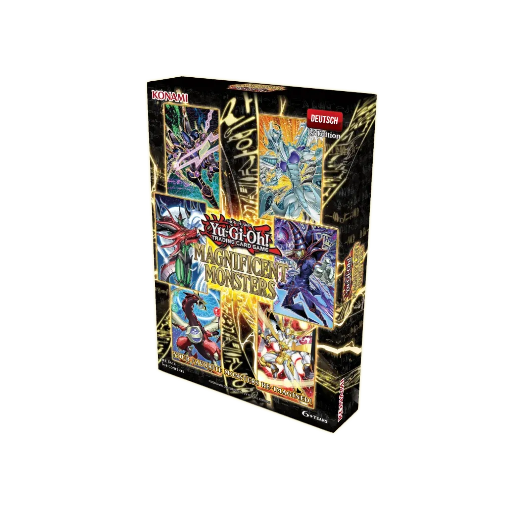 Yugioh Magnificent Monsters Box deutsch 1. Auflage mit drei Packs und Secret Rares