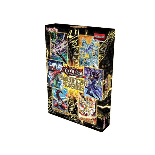 Yu-Gi-Oh Magnificent Monsters Box englische 1st Edition mit drei Packs und Secret Rares