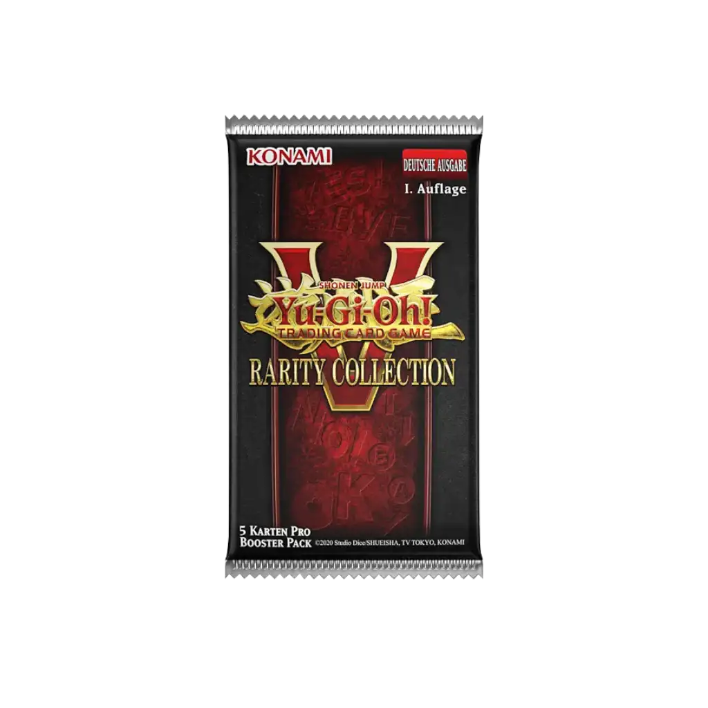 Yugioh Rarity Collection V Booster Pack Deutsch 1. Auflage mit 5 Karten pro Pack Konami