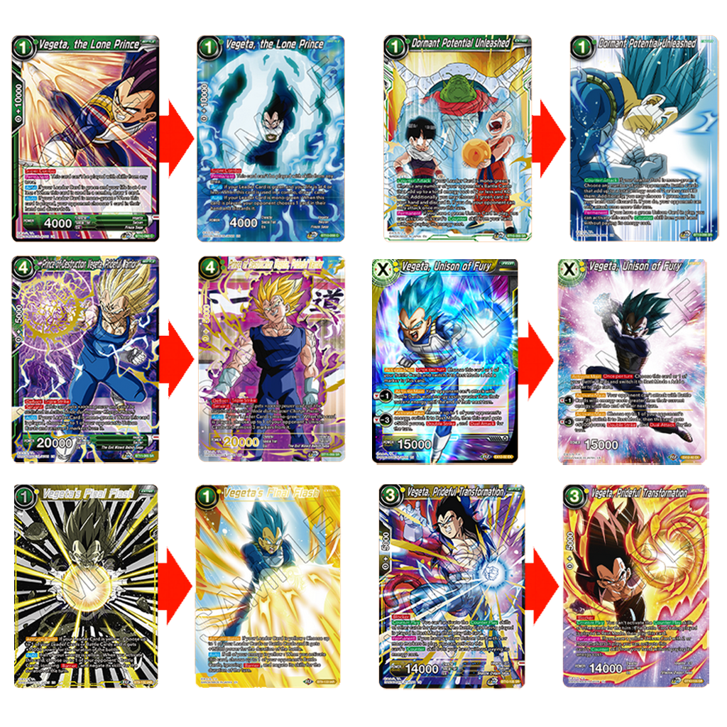 Dragonball Super Card Game History of Vegeta Karten