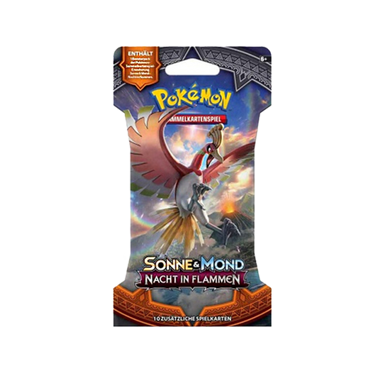 Pokemon Sonne & Mond Nacht in Flammen Sleeved Booster Ho Oh Artwork