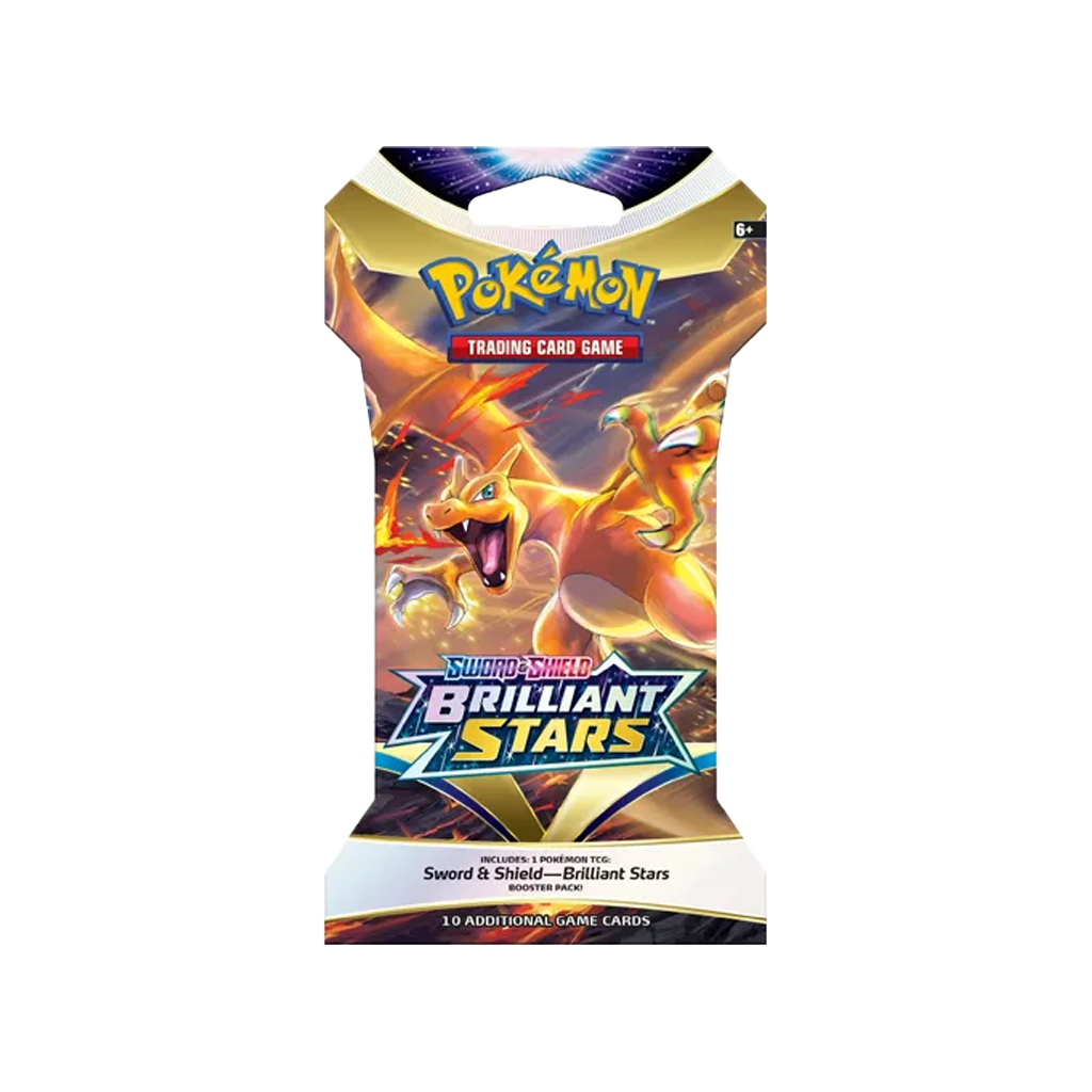 Pokemon Schwert & Schild Strahlende Sterne Sleeved Booster Glurak artwork