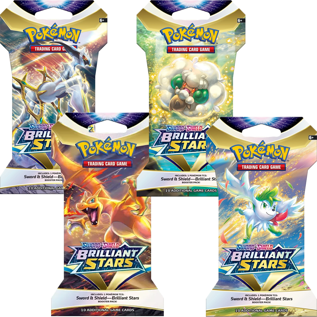 Pokemon Schwert & Schild Strahlende Sterne Sleeved Booster artworkset