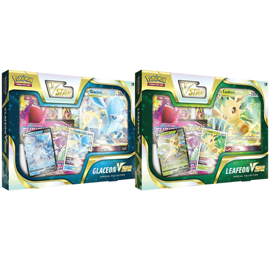 Pokemon VStar Special Collection/Spezial Kollektion Glaziola/Folipurba Glaceon/Leafeon