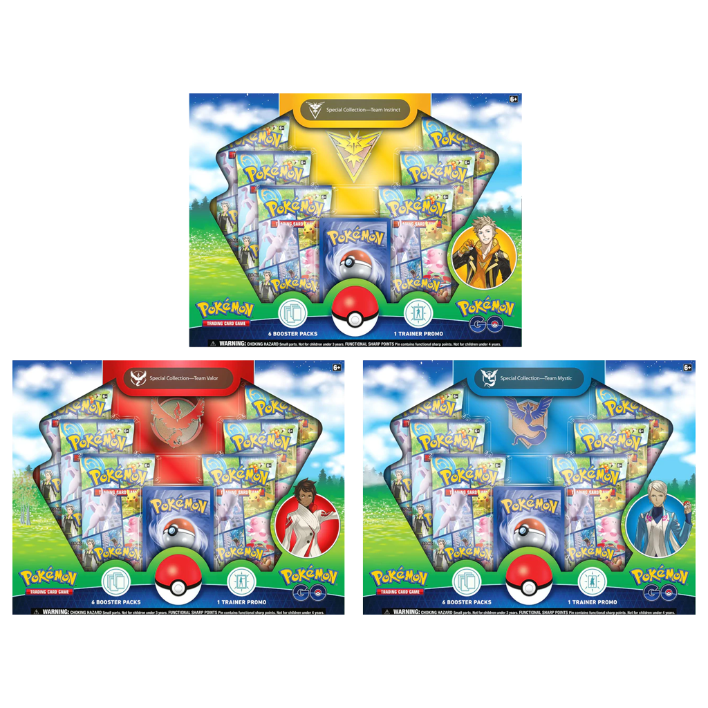 Pokemon GO Special Collection Team Instinct / Team Mystic / Team Valor 