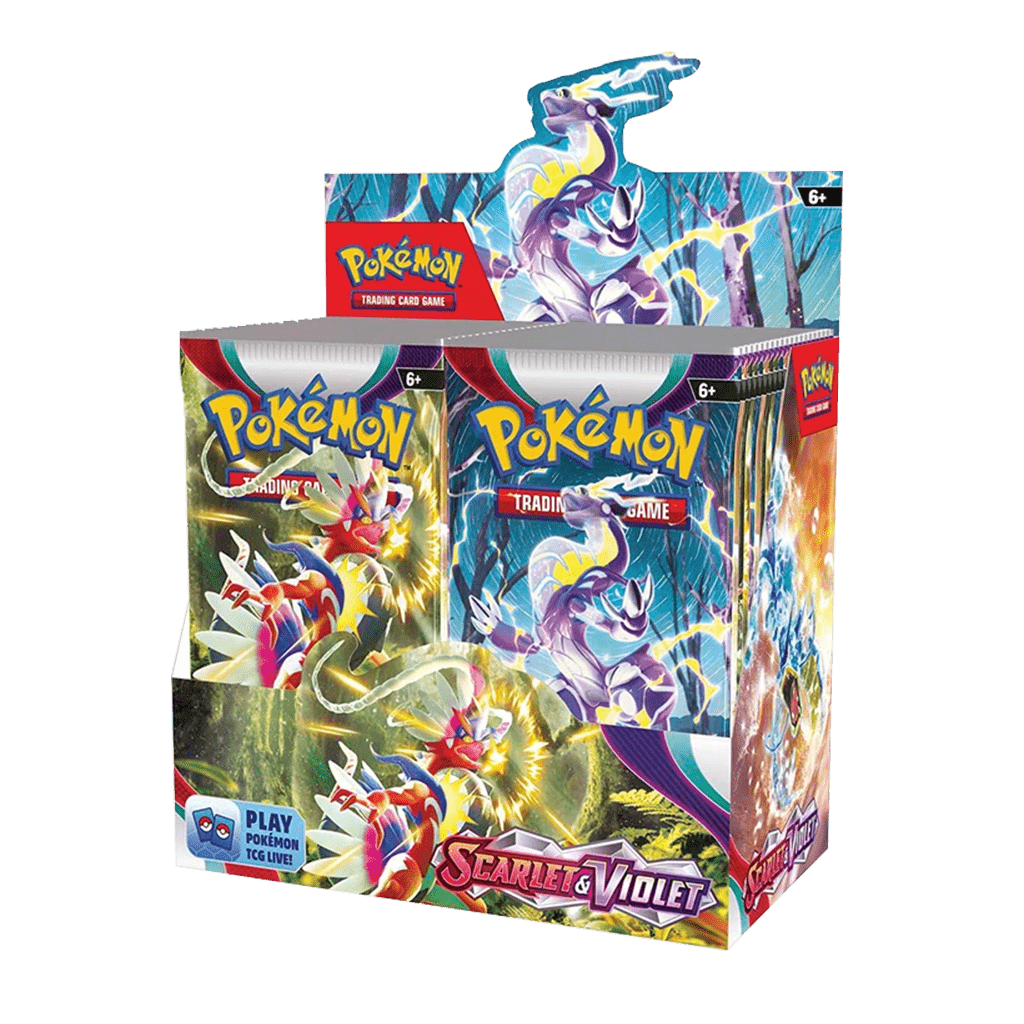 Pokemon Scarlet und Violet Booster display in englisch 