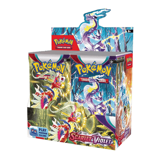 Pokemon Scarlet und Violet Booster display in englisch 