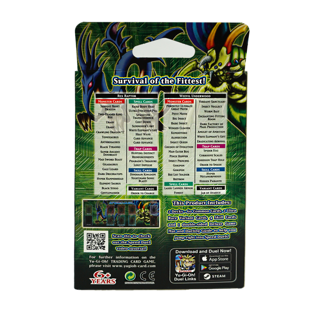 Yugioh Speed Duel Starter Deck Ultimate Predators 1 Edition  rückseite