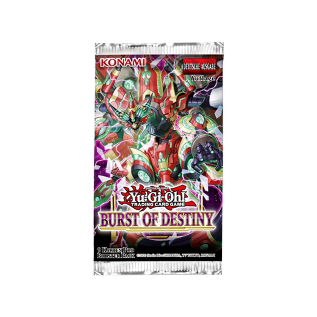 Yugioh Burst of Destiny Booster Pack 1.Auflage deutsch