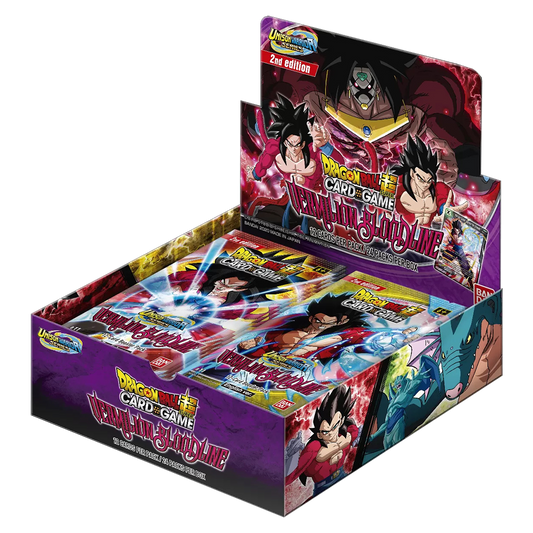 Dragonball super card game Vermillion Bloodline 2nd Edition Display